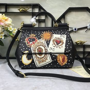 Fortok Dolce & Gabbana Sicily Tarot Card Print Bag 25X20X12cm