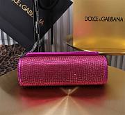 Fortok Dolce & Gabbana Sicily Crystal Embellished Pink Bag 11x18x6cm - 2