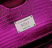Fortok Dolce & Gabbana Sicily Crystal Embellished Pink Bag 20*16*8cm - 5