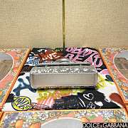Fortok Dolce & Gabbana Sicily Sequin Embellished Bag Silver 18*11*6cm - 4