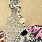 Fortok Dolce & Gabbana Sicily Sequin Embellished Bag Silver 20*16*8cm - 5