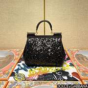 Fortok Dolce & Gabbana Sicily Sequin Embellished Bag Bag 20*16*8cm - 6
