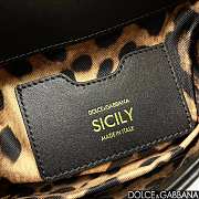 Fortok Dolce & Gabbana Sicily Sequin Embellished Bag Bag 20*16*8cm - 3