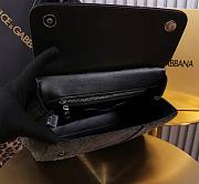 Fortok Dolce & Gabbana Sicily Denim Bag Black 25x20x12cm - 6