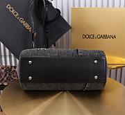Fortok Dolce & Gabbana Sicily Denim Bag Black 25x20x12cm - 4
