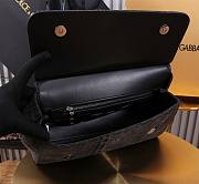 Fortok Dolce & Gabbana Sicily Denim Bag Black 29x18x12cm - 4