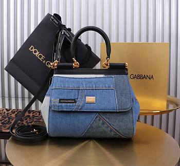 Fortok Dolce & Gabbana Sicily Denim Bag 20x16x8cm 