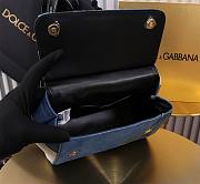 Fortok Dolce & Gabbana Sicily Denim Bag 20x16x8cm  - 5