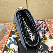 Fortok Dolce and Gabbana Dg Girls Bag In Denim Blue 23*17*6.5cm - 5