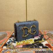 Fortok Dolce and Gabbana Dg Girls Bag In Denim Blue 23*17*6.5cm - 3