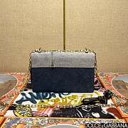 Fortok Dolce and Gabbana Dg Girls Bag In Patchwork Denim Blue 23*17*6.5cm - 5