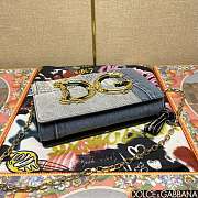 Fortok Dolce and Gabbana Dg Girls Bag In Patchwork Denim Blue 23*17*6.5cm - 6