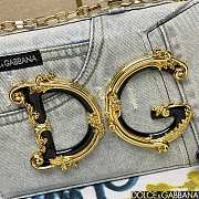 Fortok Dolce and Gabbana Dg Girls Bag In Patchwork Denim 23*17*6.5cm  - 3