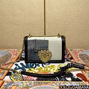 Fortok Dolce & Gabbana Devotion Patchwork Denim Bag 21*5*13.5cm - 1
