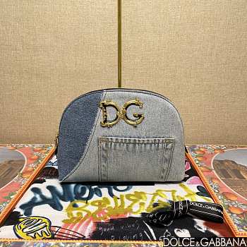 Fortok Dolce & Gabbana Denim Pouch 25*18*6cm