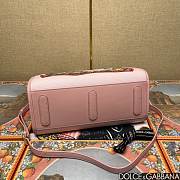 Fortok Dolce & Gabbana DG Daily Rabbit Printed Canvas Shopper Tote Bag in Pink 30*14*26cm - 6