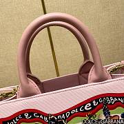 Fortok Dolce & Gabbana DG Daily Rabbit Printed Canvas Shopper Tote Bag in Pink 30*14*26cm - 3