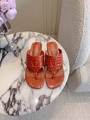 Fortok Christian Louboutin Brown Sandals Crocodile Patterned Heels 7.5cm  - 1