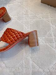 Fortok Christian Louboutin Brown Sandals Crocodile Patterned Heels 7.5cm  - 6