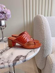 Fortok Christian Louboutin Brown Sandals Crocodile Patterned Heels 7.5cm  - 5