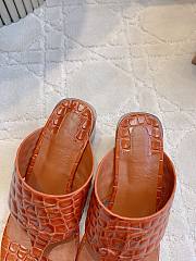 Fortok Christian Louboutin Brown Sandals Crocodile Patterned Heels 7.5cm  - 3