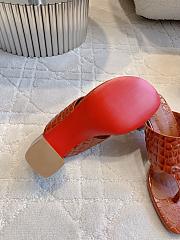 Fortok Christian Louboutin Brown Sandals Crocodile Patterned Heels 7.5cm  - 2