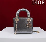 Fortok Dior Lady Dior three-grid snakeskin 17*15*7cm - 1