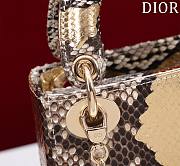 Fortok Dior Lady Dior Mini Bag In Python Leather 17*15*7cm - 3