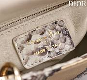 Fortok Dior Lady Dior Mini Bag In Python Leather 17*15*7cm - 2