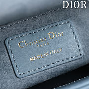 Fortok Lady Dior Mini Bag In Blue 17*15*7cm - 2