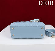 Fortok Dior Lady Dior In blue 20 x 17 x 8 cm - 6