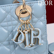Fortok Dior Lady Dior In blue 20 x 17 x 8 cm - 3
