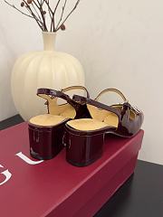 Fortok Gucci Horsebit Slingback Heels 6.5 cm Rouge - 3