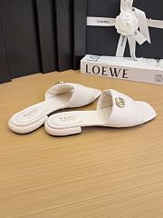 Fortok Gucci Slippers White - 3