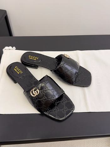 Fortok Gucci Slippers Black