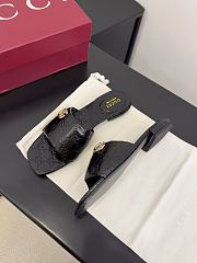 Fortok Gucci Slippers Black - 3