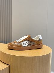 Fortok Gucci Interlocking G Suede Sneakers Brown - 5