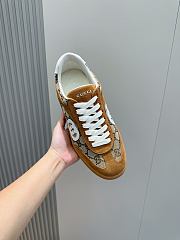 Fortok Gucci Interlocking G Suede Sneakers Brown - 2