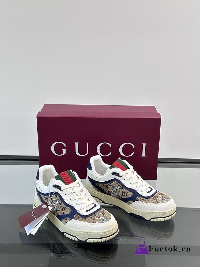 Fortok Gucci Re-Web sneaker Blue - 1