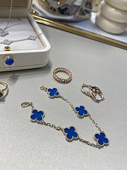 Fortok Van Cleef & Arpels Vintage Alhambra Bracelet Blue  - 1