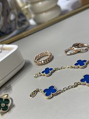 Fortok Van Cleef & Arpels Vintage Alhambra Bracelet Blue  - 3