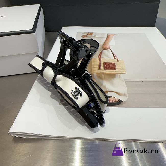 Fortok Chanel Hairclip Black And White - 1