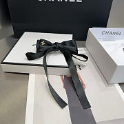Fortok Chanel Bow Hairclip Black  - 1