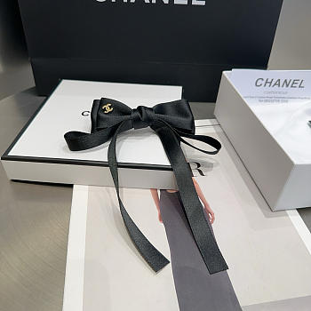 Fortok Chanel Bow Hairclip Black 