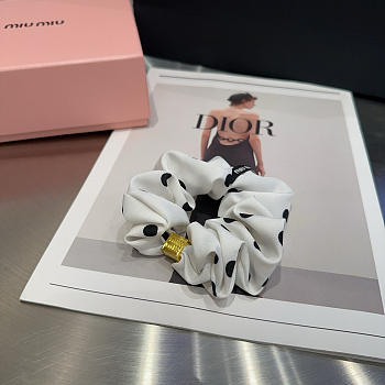 Fortok Miu Miu Hair Tie White