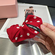 Fortok Miu Miu Hair Tie Red - 6