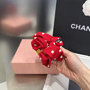 Fortok Miu Miu Hair Tie Red - 5