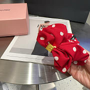 Fortok Miu Miu Hair Tie Red - 3