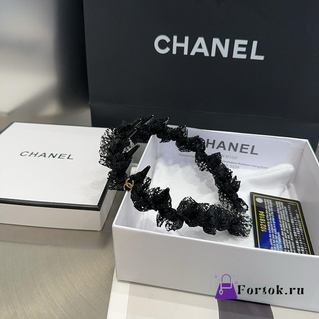 Fortok Chanel Headband Black 01 - 1
