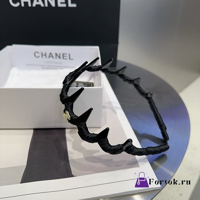Fortok Chanel Headband Black 03 - 1